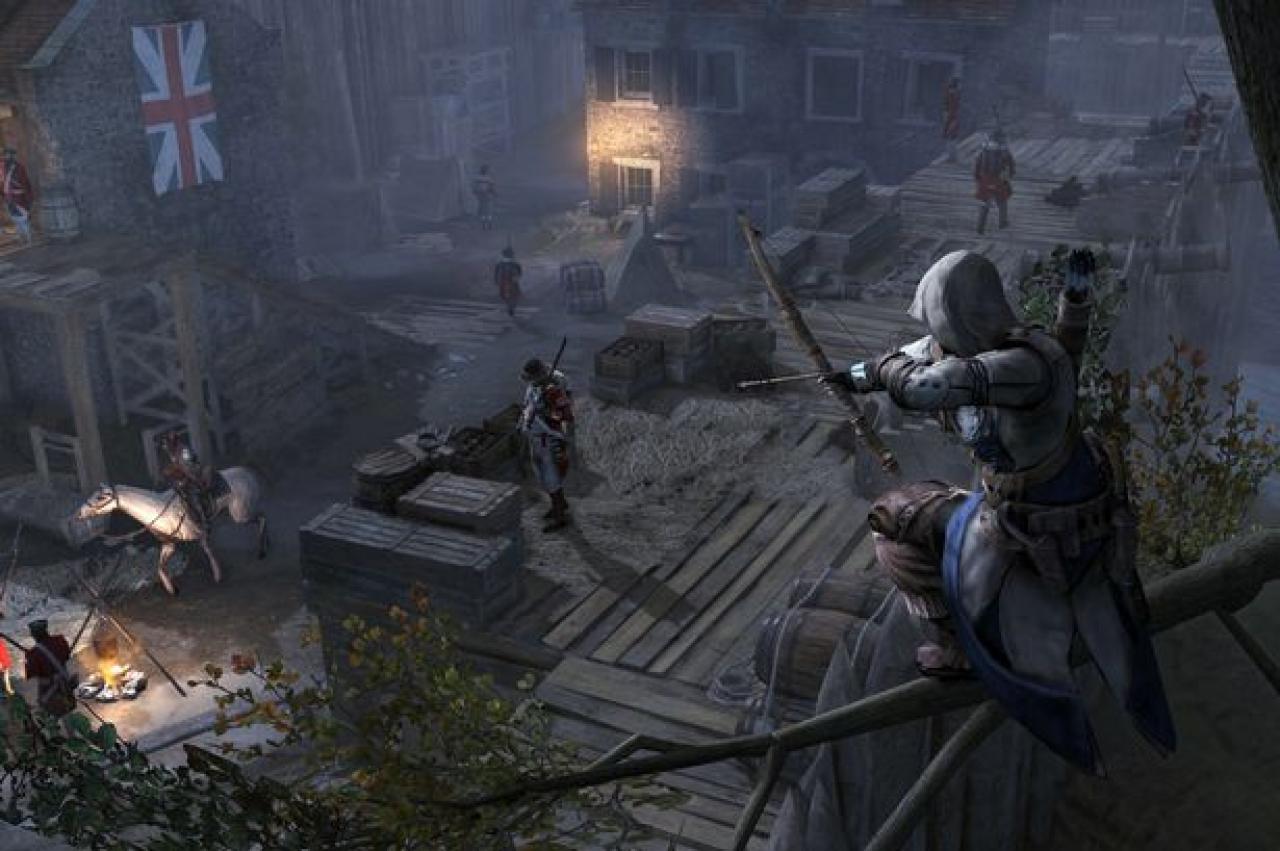[09/04/2013] Assassin's Creed 3Connor greift im Konflikt zwischen den Briten und Amerikaner oft zum Bogen. Schon sein Vorfahre, Ezio benutzte eine ähnliche Waffe in Rom, ein Armbrust.