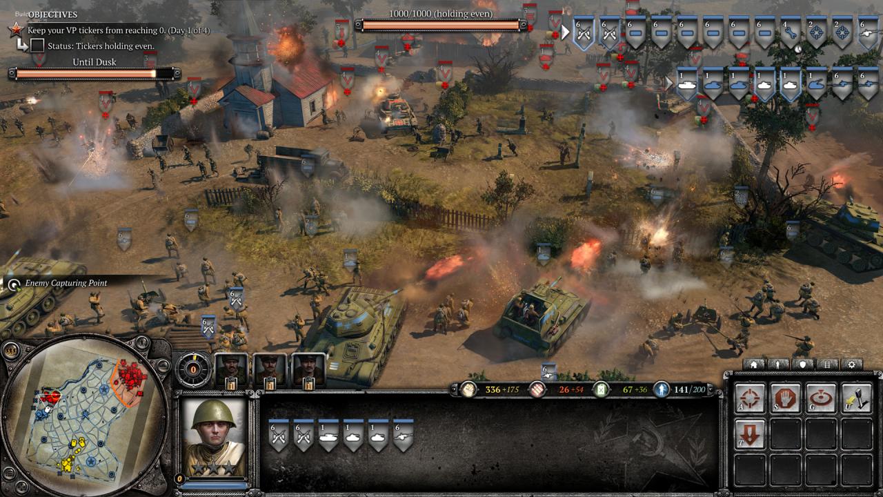[30/04/2013] Auch Strategiespiele haben es auf unsere Augen abgesehen. Allen voran Company of Heroes 2. Hier nimmt die Menüleiste schon einen guten Teil des Bildschirms ein. Und dabei könnt ihr auch nichts ausblenden.