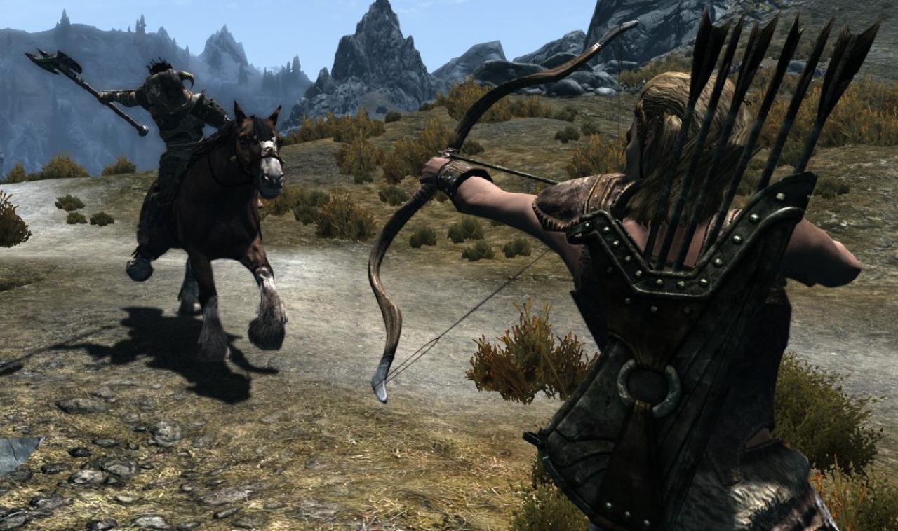 [09/04/2013] The Elder Scrolls V: SkyrimStellvertretend für die vielen Fantasy Rollenspiele und die TES Reihe im speziellen nennen wir hier das famose Skyrim. Übrigens, eine Armbrust gibt es auch, in der Dawnguard Erweiterung.