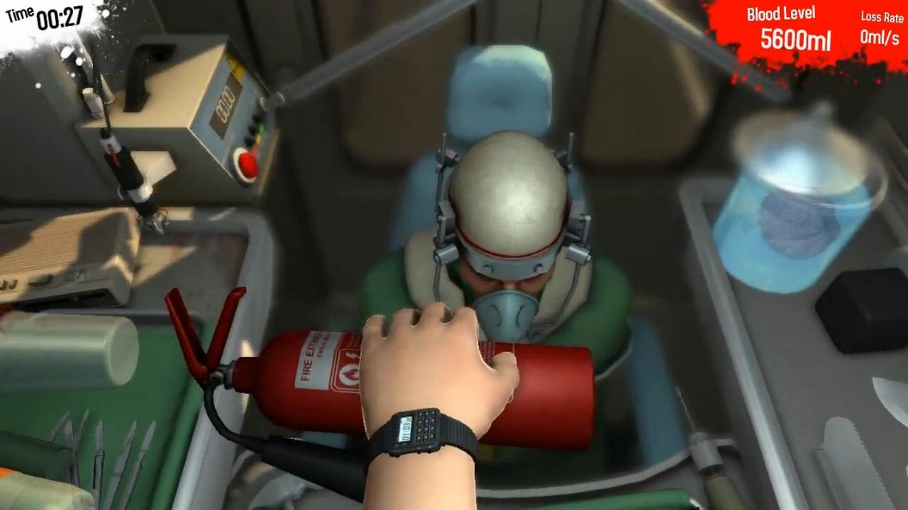 [19/04/2013] Chirurg - In dem kostenlosen Surgeon Simulator 2013 führt der Spieler als virtueller Chirurg unter Zeitdruck lebensrettende Operationen durch. Ähnlich läuft es auch in der Videospiel-Reihe Trauma Center des japanischen Spieleentwicklers Atlus ab, mit Ausnahme der übernatürlichen Fähigkeit des Hauptdarstellers die Zeit zu verlangsamen.