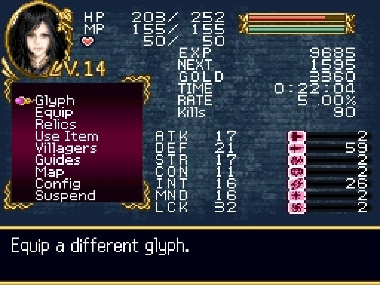 [29/05/2013] Nach Symphony of the Night folgten mehrere Castlevania-Ableger, die ebenfalls starke RPG-Elemente besaßen - hier das bockschwere Order of Ecclesia (Nintendo DS)
