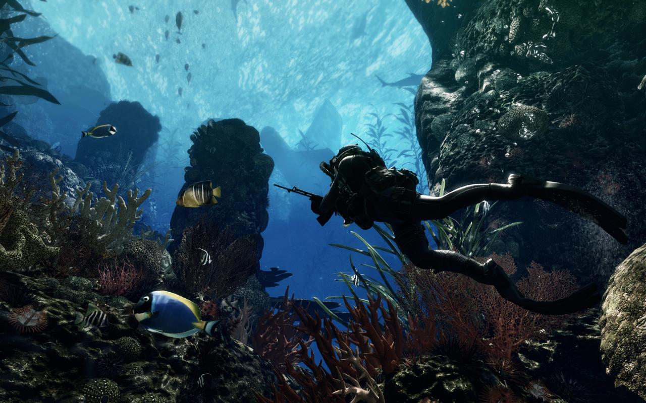 [21/05/2013] Intelligente Fische - Wenn die Programmierung einer künstlichen Intelligenz für Fische auf der Highlight-Liste einer Spielepräsentation steht, beweisen Entwickler entweder Sinn für Humor oder offenbaren ihre Armut an frischen Ideen, die tatsächlich etwas zur ihrer Produktion beitragen. Spielt eigentlich noch jemand Call of Duty: Ghosts?