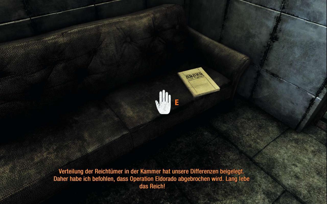 [17/05/2013] Polis: Zu Beginn des Levels müsst ihr erneut eine Dekontamination über euch ergehen lassen. Direkt im Anschluss daran findet ihr das Tagebuch auf einem Sofa liegend.
