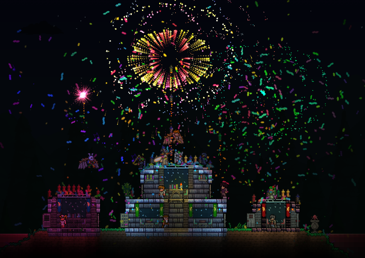 [08/05/2013] Seit dem Update 1.2 bietet Terraria einen größeren Umfang und somit neue Möglichkeiten für kreative Köpfe, sich auszuleben. Mit den neuen Inhalten stehen euch Stunden mit minen, craften und bauen bevor.