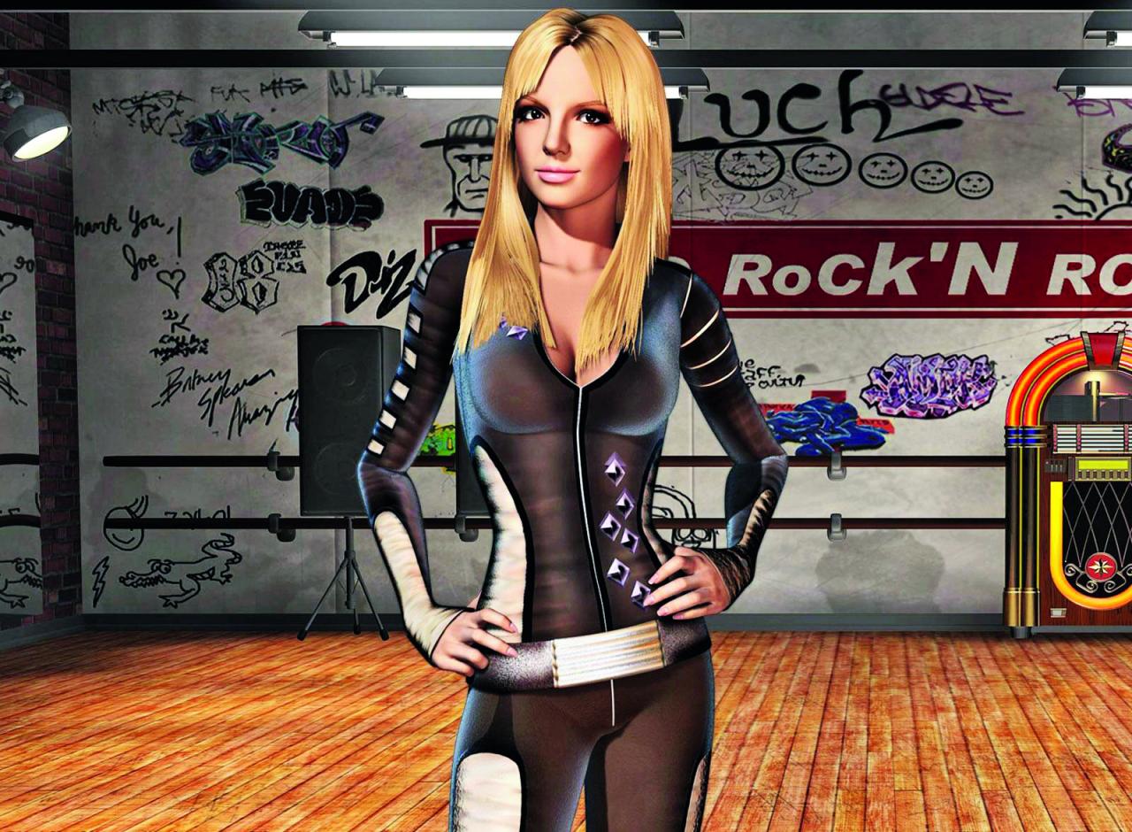 [07/05/2013] Tanzbar: Vor Zeiten peinlicher Auftritte animierte Britney Spears in Britney's Dance Beat Zocker zum Tanzen. Veröentlicht wurde der Titel von THQ.