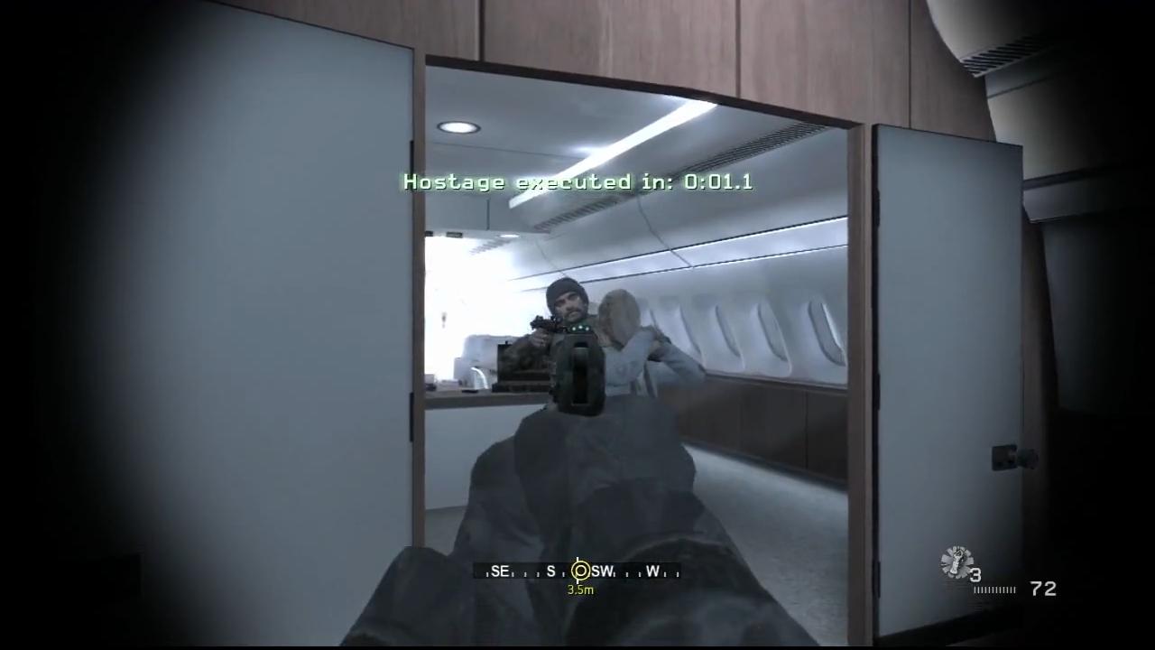 [27/05/2013] Call of Duty 4: Modern Warfare - Call of Duty-Spieler haben nur selten Geduld für lange Dialoge, Cutscenes, geschweige denn den langweiligen Abspann. Wer diesen aber bis zum Ende über den Bildschirm laufen lässt, darf sich über das Mile High Club-Bonuslevel an Bord eines Passagierflugzeuges freuen.