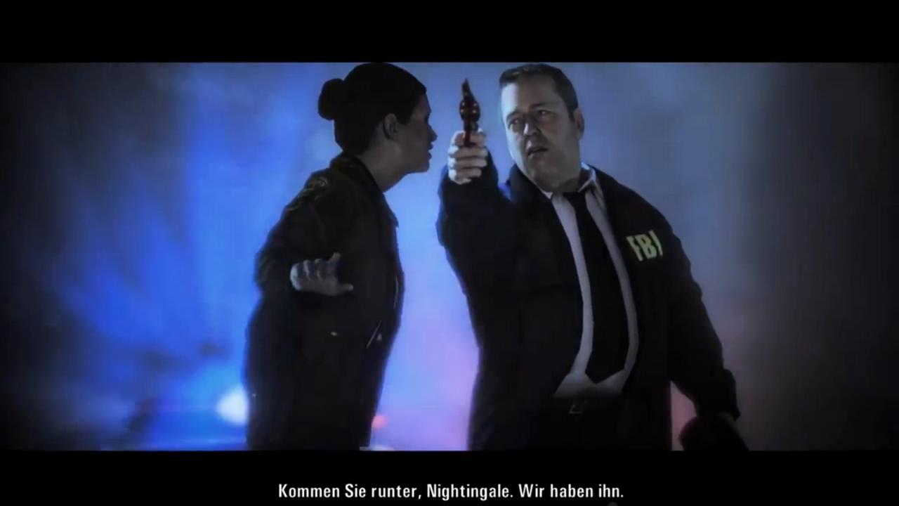 [14/05/2013] Agent Nightingale in Alan Wake ist eine der mysteriösesten Figuren des Spiels. Warum er so besessen von Alan Wake ist, wird nie geklärt. Sein Alkoholproblem und sein zittriger Finger ebenfalls nicht. Irgendwas stimmt mit ihm jedenfalls nicht.