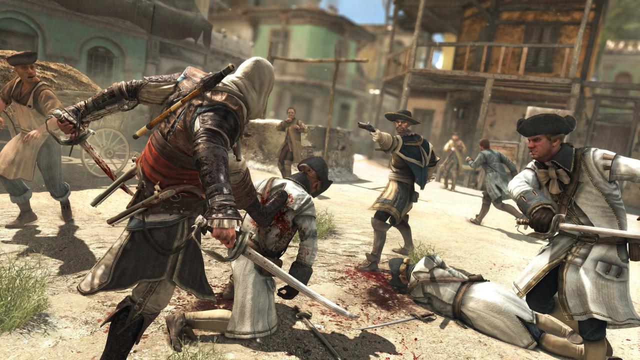 [10/06/2013] Assassins Creed: Black Flag verschlägt euch dieses Mal auf verschiedene karibische Inseln. Protagonist ist der britische Pirat Edward Kenway, in dessen Haut ihr mit einem Schiff die Meere unsicher macht. Erscheinen soll der vierte Teil der Assassinen-Reihe hierzulande am 1. November.