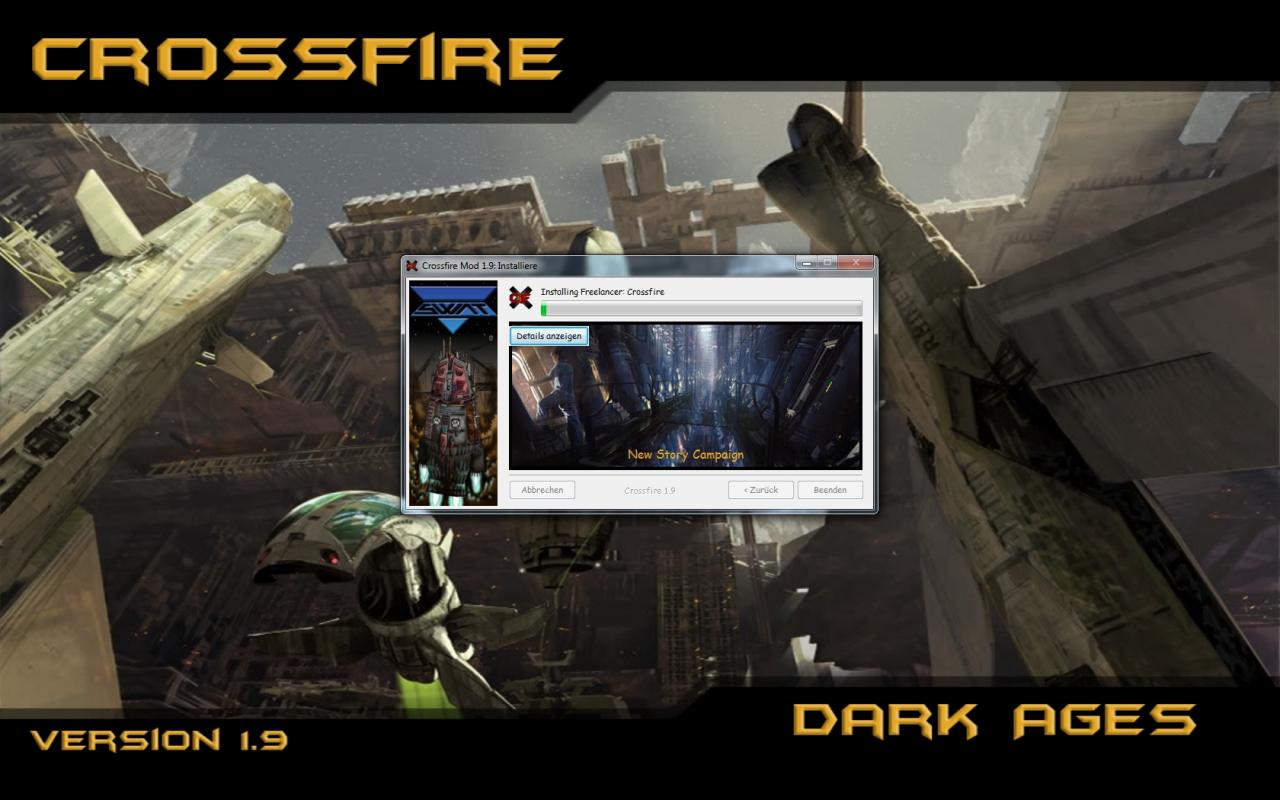 [17/06/2013] Freelancer: Die Installation des Crossfire-Mods findet ihr im Artikel Schritt für Schritt beschrieben.