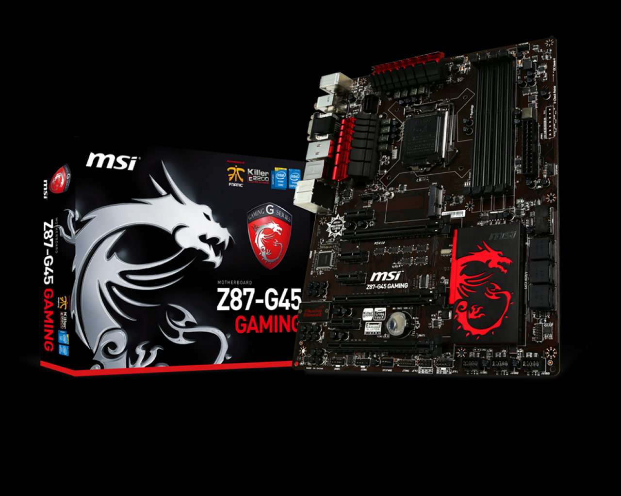 [14/06/2013] Schick in schwarz und rot gehalten: das MSI Z87-G45 für 130 Euro