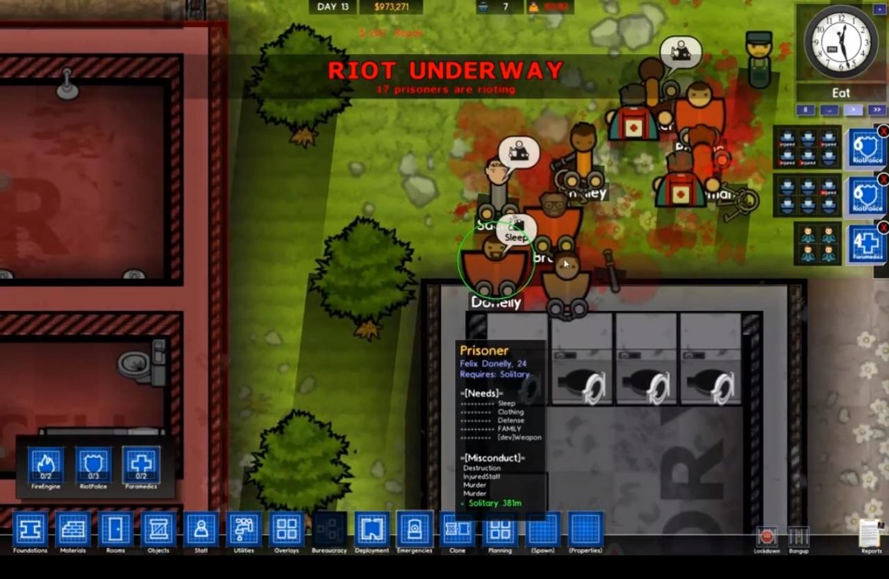 [19/06/2013] Das Indie-Game Prison Architect ist im Kern ein typisches Management- und Simulations-Game. Dem Spieler obliegt die Aufgabe ein Gefängnis aufzubauen und zu leiten - niedlicher Wuselfaktor inklusive.