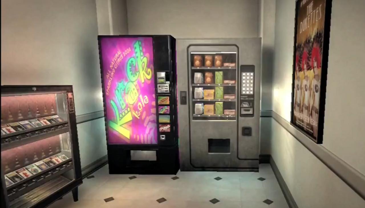 [14/06/2013] Duke Nukem Forever hat sie alle: Getränkeautomaten, Zigarettenautomaten, Kondomautomaten, Spieleautomaten und natürlich auch Snackautomaten. Letztere müsst ihr im Übrigen plündern, um das Achievement 
