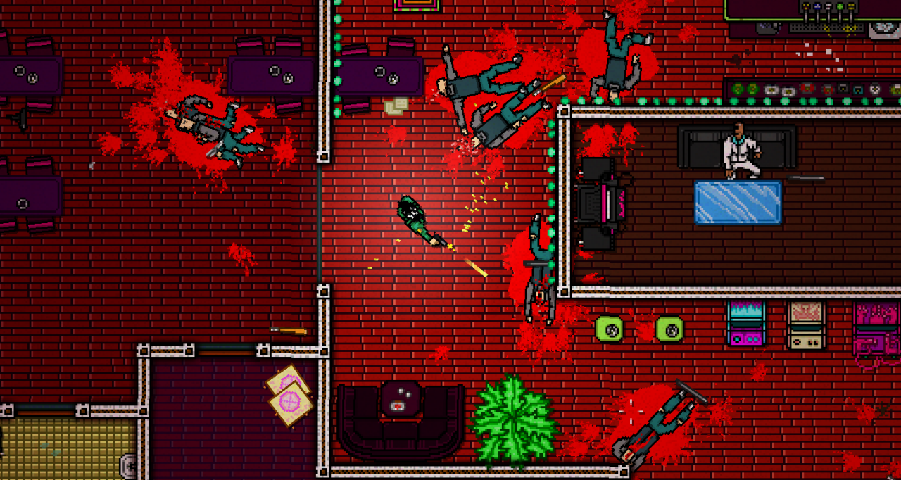 [19/06/2013] In den Achtzigern und Neunzigern wurde noch ganz anders gefeiert. Daran erinnert uns Hotline Miami. Markante und eingängige Musik, schrille Farben und ganz viel Koks. Wir mischen die Parties im Spiel erst richtig auf. Zwar mit Waffengewalt, aber Spaß macht es dennoch.