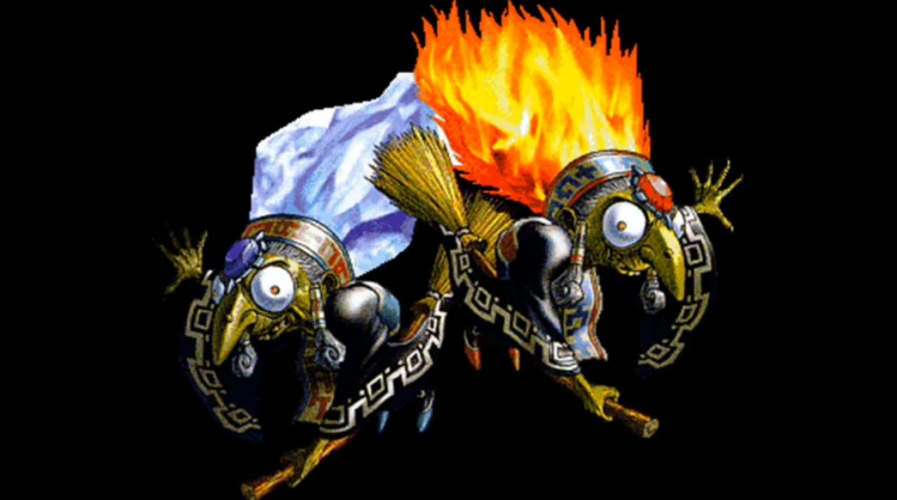 [25/06/2013] Koume and Kotake aus The Legend of Zelda sind wiederkehrende Charaktere und Gegner in Nintendos Zelda-Reihe. Die beiden Hexenschwestern treten mit Feuer- und Eismagie ausgestattet, immer wieder als Gegner in Erscheinung.