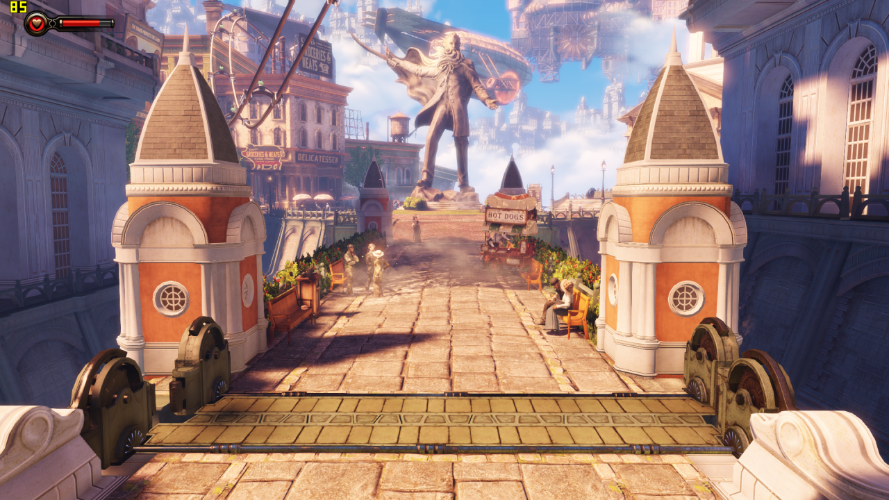 [12/07/2013] Columbia (BioShock Infinite) - Ihr steht auf Nationalismus, ungezügelten Kapitalismus und religiösen Fanatismus? Dann seid ihr in Columbia richtig. Wenn ihr euch nicht gern mit wahnsinnigen Rassisten umgebt, haltet euch von den Stadt in den Wolken fern.