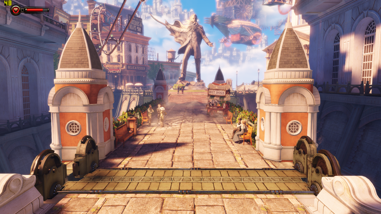 [12/07/2013] Die BioShock-Reihe besticht neben ihren hektischen Kämpfen auch mit beeindruckender Kulisse. Allein wegen dieser würden wir die Ego-Shooter-Reihe gern mit Oculus Rift erleben. Sowohl unter Wasser als auch oben in den Wolken.