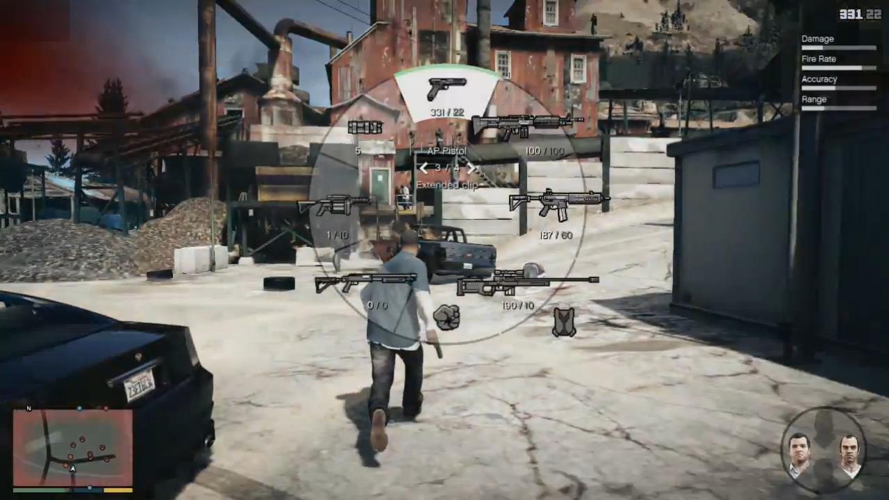 [10/07/2013] GTA 5 Komplettlösung: Die Minimap links unten zeigt wichtige Ziele an.