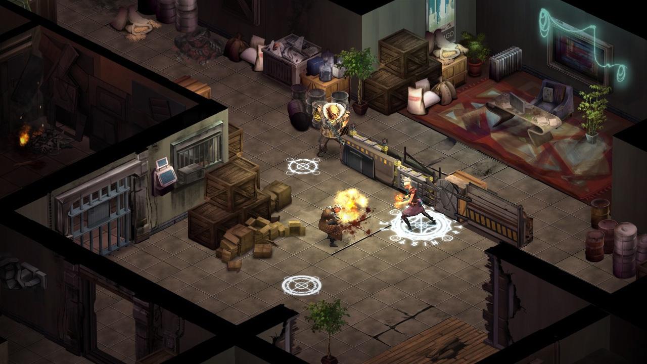 [12/07/2013] Kampfszene in Shadowrun Returns.