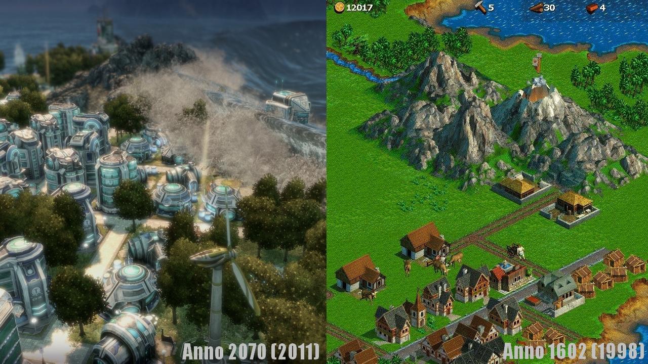 [10/07/2013] Anno hat seit den Anfängen der Serie im Jahre 1998 einen weiten Weg hinter sich gebracht. Erst mit Anno 1701 aus dem Jahre 2006 wurde die Spiele-Serie erstmals in 3D-Grafik statt isometrischer Bitmap-Grafik dargestellt.