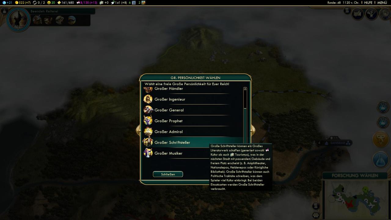 [11/07/2013] Civilization 5: Brave New World im Test: Schriftsteller und Musiker verhelfen zum kulturellen Aufstieg.