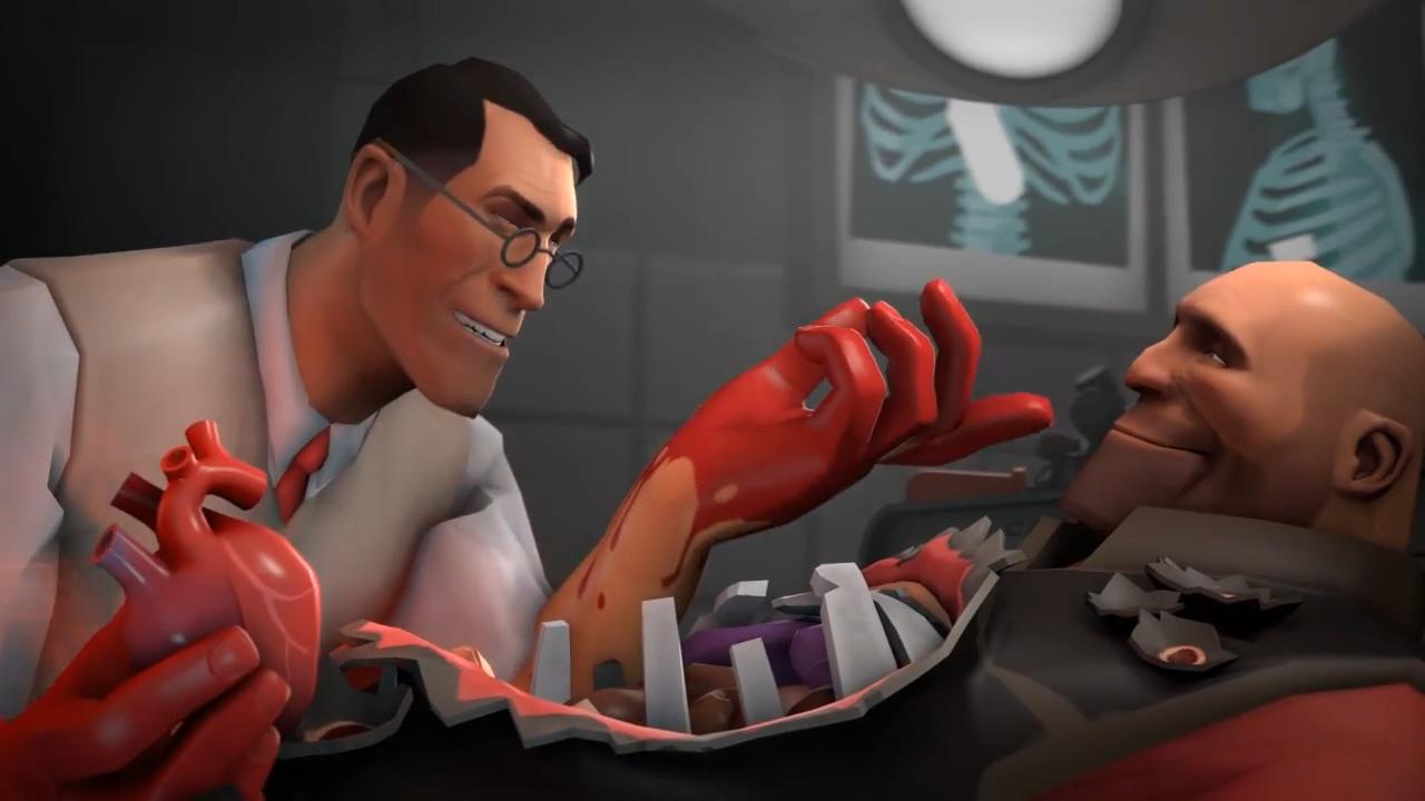 [08/07/2013] Medic aus Team Fortress 2 - Ja, jedem einzelnen Medic in den Multiplayer-Gefechten von Team Fortress 2, aber auch anderen Spielen wie Battlefield, haben wir es zu verdanken, ein paar Minuten länger auf dem Schlachtfeld stehen zu dürfen. Und unsere K/D-Statistik wird auch geschont. Danke Medics!