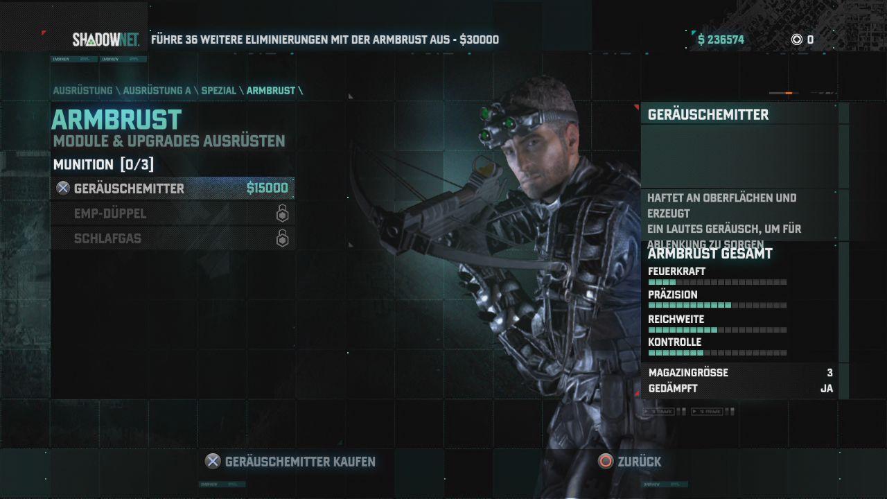 [14/08/2013] Splinter Cell: Blacklist im Test - Sams Ausrüstung lässt sich vor jeder Mission nach eigenem Gusto anpassen. Sehr motivierend! (PS3)