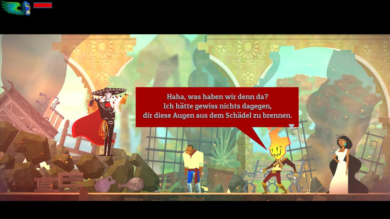 [09/08/2013] Der Anfang der Geschichte: Die Tochter des Präsidenten wird vom Untergrund-Trio hier entführt, euer mexikanischer Held stirbt und wird als Luchador wiedergeboren.