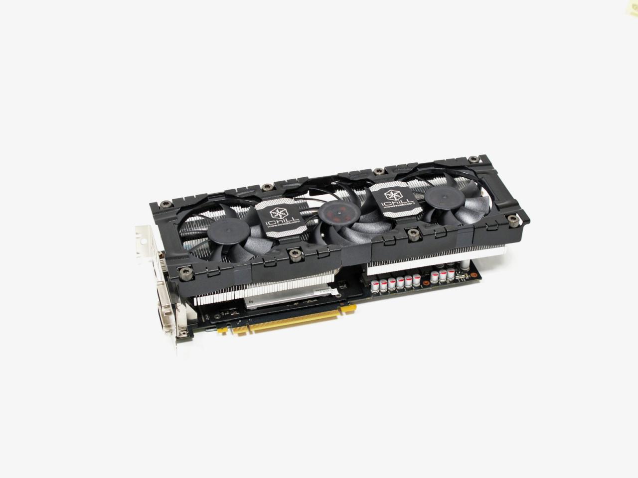 [08/08/2013] Um die 200 Euro finden sich einige Nvidia GTX 760-Modelle. HIer eine Inno3D GTX 760 iChill