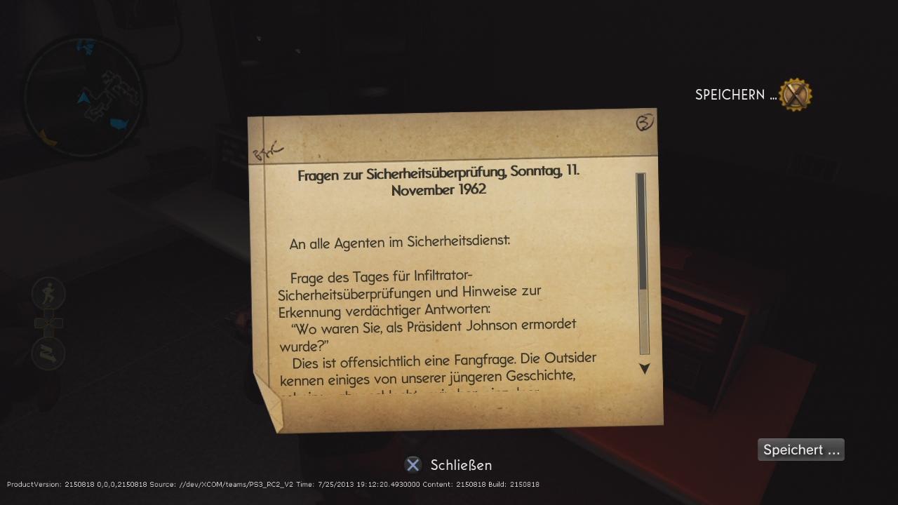 [09/08/2013] Regelmäßig findet ihr in den Missionsgebieten aber auch in eurer Basis Notizen, Berichte oder Audiotapes. Toll für diejenigen, die tiefer in die Story einsteigen möchten.