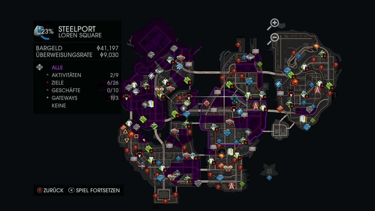 [14/08/2013] Saints Row 4 im Test: Die Spielwelt steckt voller Neben- und Sammelaufgaben sowie diverser Herausforderungen. Wer will, kann die Stadt Block für Block unter die Kontrolle der Saints bringen.