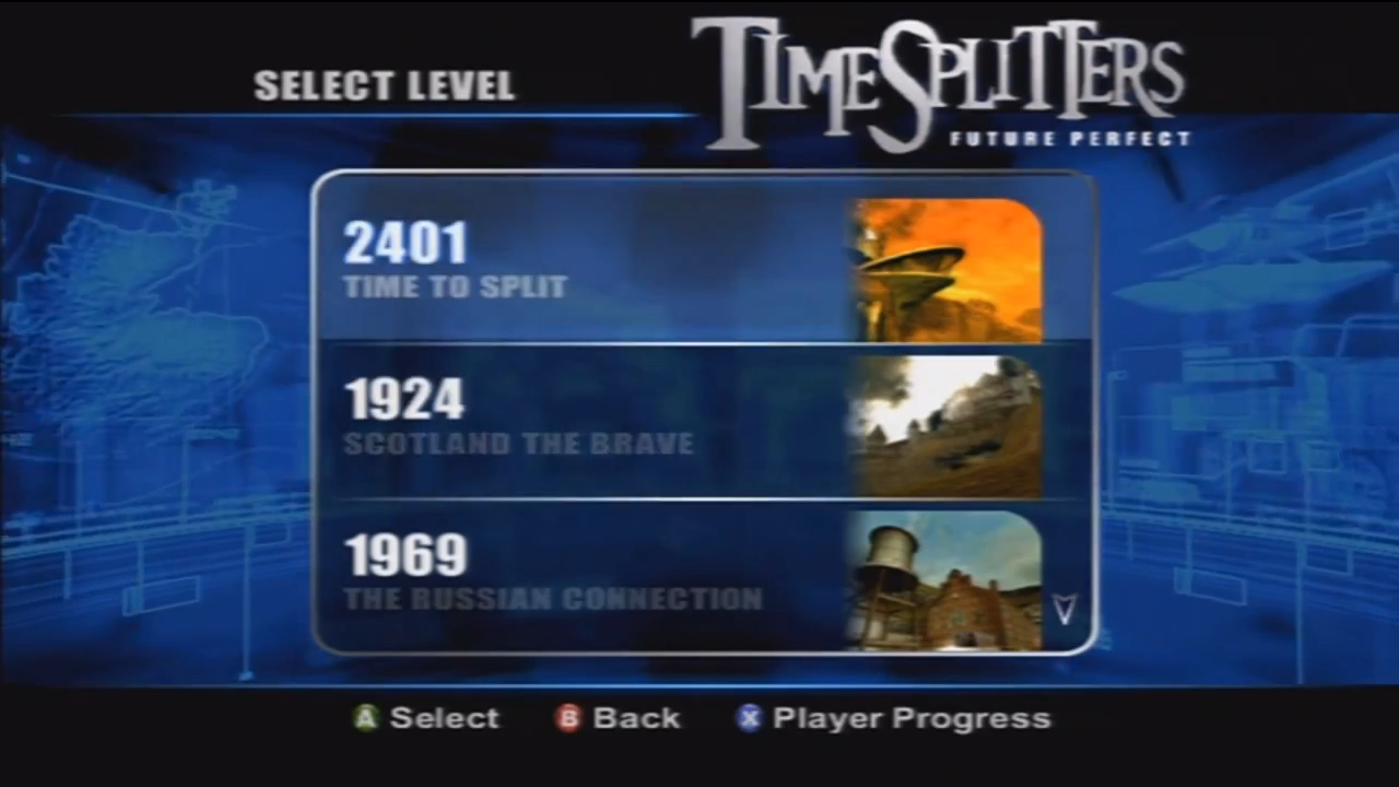 [13/08/2013] TimeSplitters zeichnete sich durch seine albernen Zeitreise-Geschichten aus, die uns in die unterschiedlichsten Epochen führten. In der Rolle von Sgt. Cortez ist es eure Aufgabe, durch die Zeit zu reisen, um nach verschollenen Zeitkristallen zu suchen, durch die Zeitreisen erst möglich werden.