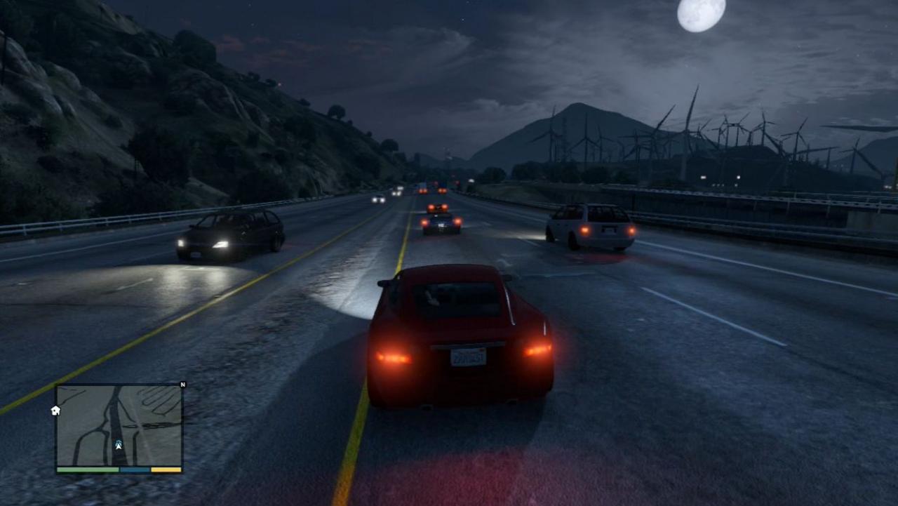 [17/09/2013] Fahrzeuge lassen sich deutlich einfacher steuern als in GTA 4 - hier hat Rockstar der Zugänglichkeit den Vorzug vor einem realistischen Fahrmodell gegeben.