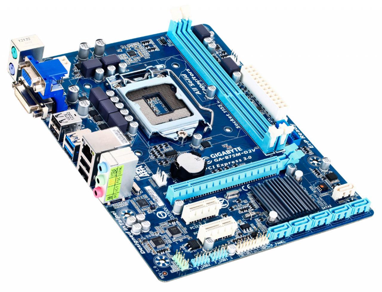 [06/09/2013] ATX-Mainboard für Sockel 1155: das Gigabyte GA-B75M-D2V