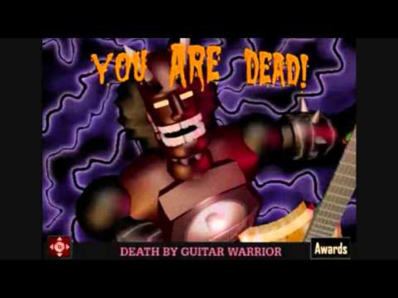 [06/09/2013] Der Klassiker: Total Distortion, das Gitarren-Battle-Spiel, gibt sich nicht damit zu frieden, einfach nur Game Over zu sagen, sondern ihr bekommt in Liedform mitgeteilt, wie er euch fertig genacgt hat! Auf jeden Fall mal einen Klick wert, wenn ihr es nicht kennt.