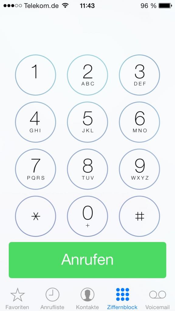 [20/09/2013] iOS7 im Test: Die Frischzellenkur für die Telefon-App.