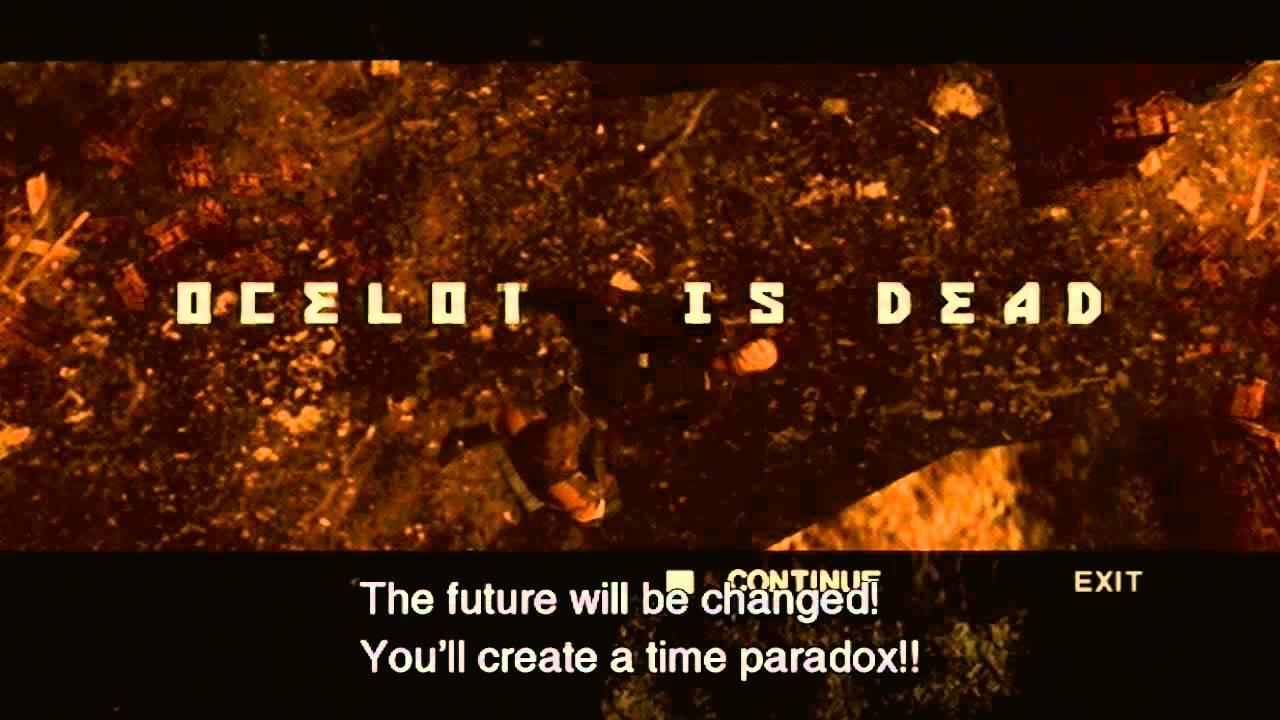 [06/09/2013] Hier ein ganz spezieller: Wenn es Snake nicht durch Metal Gear Solid 3: Snake Eater, dem Prequel zu den anderen Metal Gear Solids, schafft, oder Plot-Charaktere ausschaltet, dann hört ihr schon 