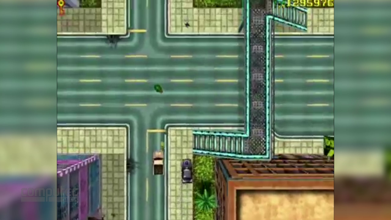 [09/09/2013] GTA 1: In Draufsicht, ohne Minimap - der Start der Grand Theft Auto-Serie.