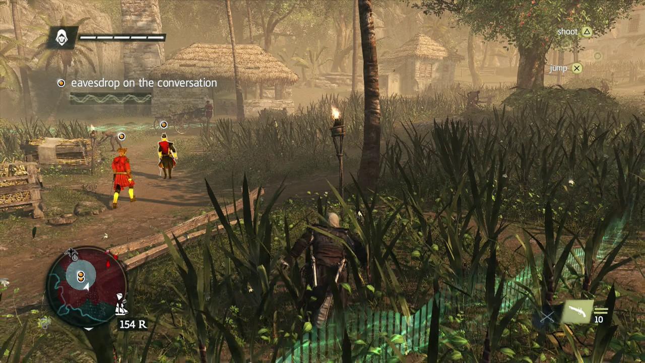 [28/10/2013] Das Schleichen, Belauschen und heimliche Verfolgen spielt eine große Rolle in Black Flag.