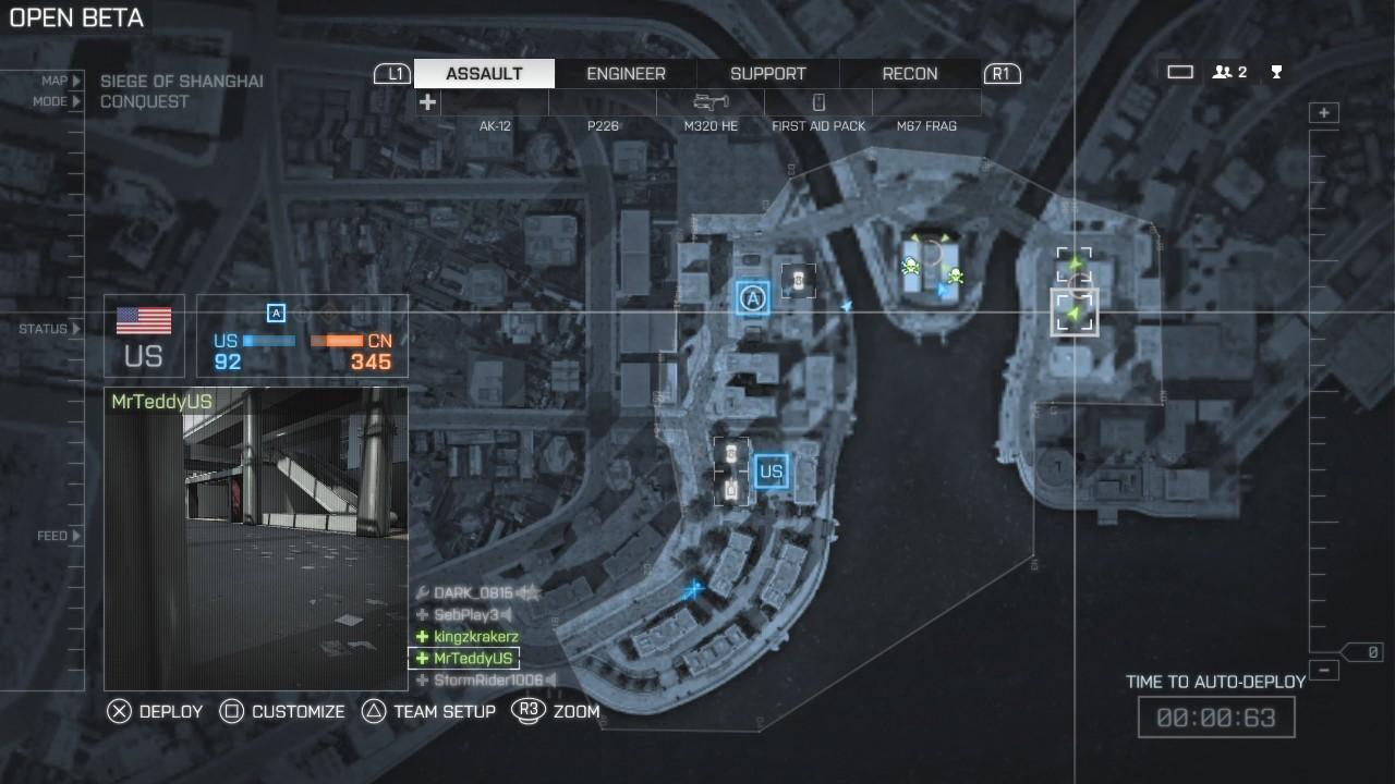 [02/10/2013] Praktisch: Ihr seht, was ein Squad-Mitglied gerade erlebt, bevor ihr bei ihm spawnt.