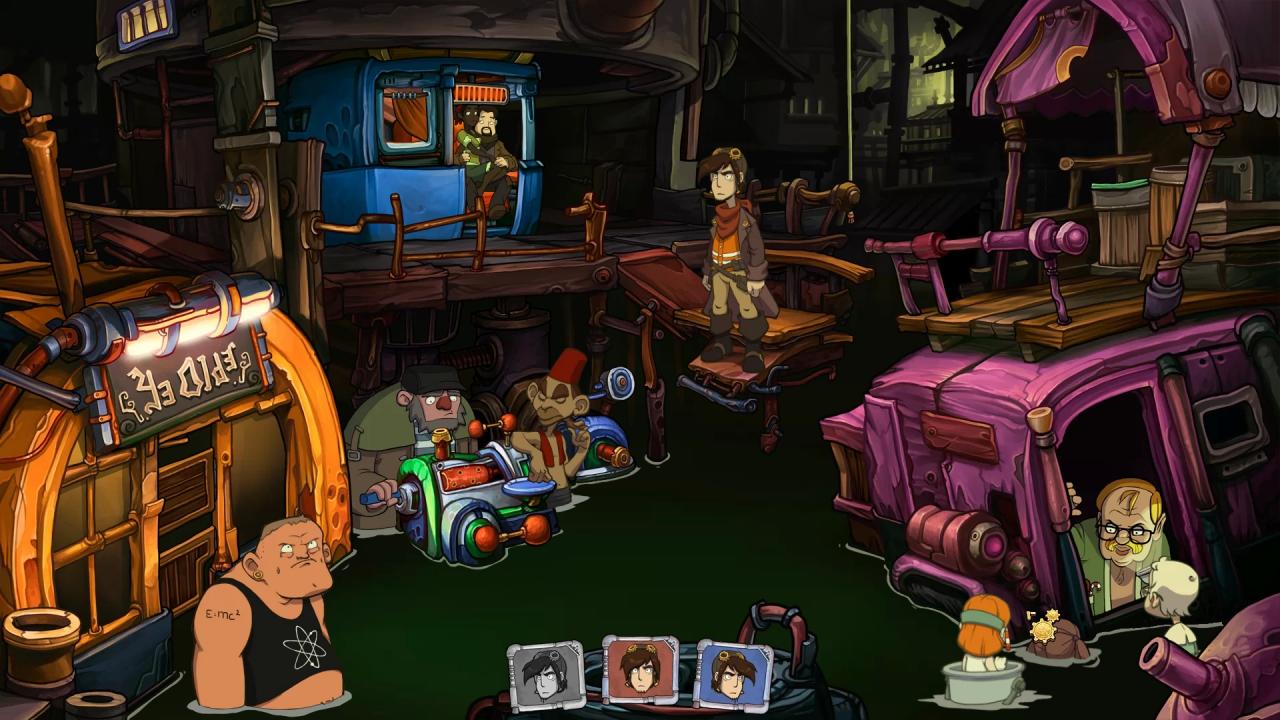[04/10/2013] Unten am Bildschirmrand zu sehen: Da Rufus gleich drei Mal im Spiel existiert, kann man über die neuen Buttons beliebig zwischen den Helden wechseln.