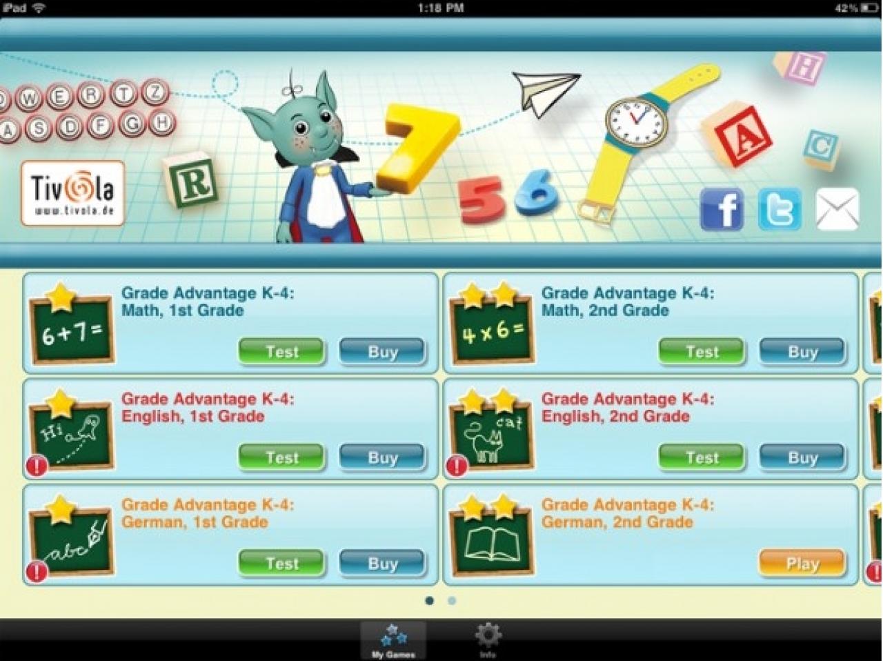 [31/10/2013] Die Schule daheim: Menschen lernen lieber und besser, wenn sie Spaß daran haben. Dieses Prinzip verfolgt zum Beispiel Lernerfolg Grundschule. Nur eine von vielen Apps, die mit Gamification versuchen, Kindern Inhalte zu vermitteln, ohne dass diese merken, dass sie gerade pauken.