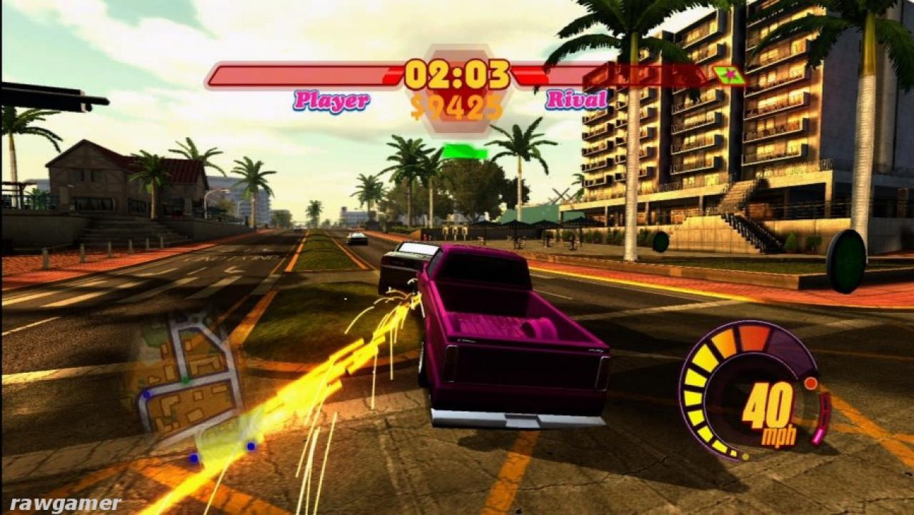 [14/10/2013] Pimp my Ride (2007, Playstation 2, Xbox 360, Nintendo Wii, PSP) - Wie in der gleichnamigen MTV-Serie müssen Autos von Kunden aufgemotzt werden, um diese für sich zu gewinnen. Die Karren kann man in einer frei befahrbaren Stadt ausführen.