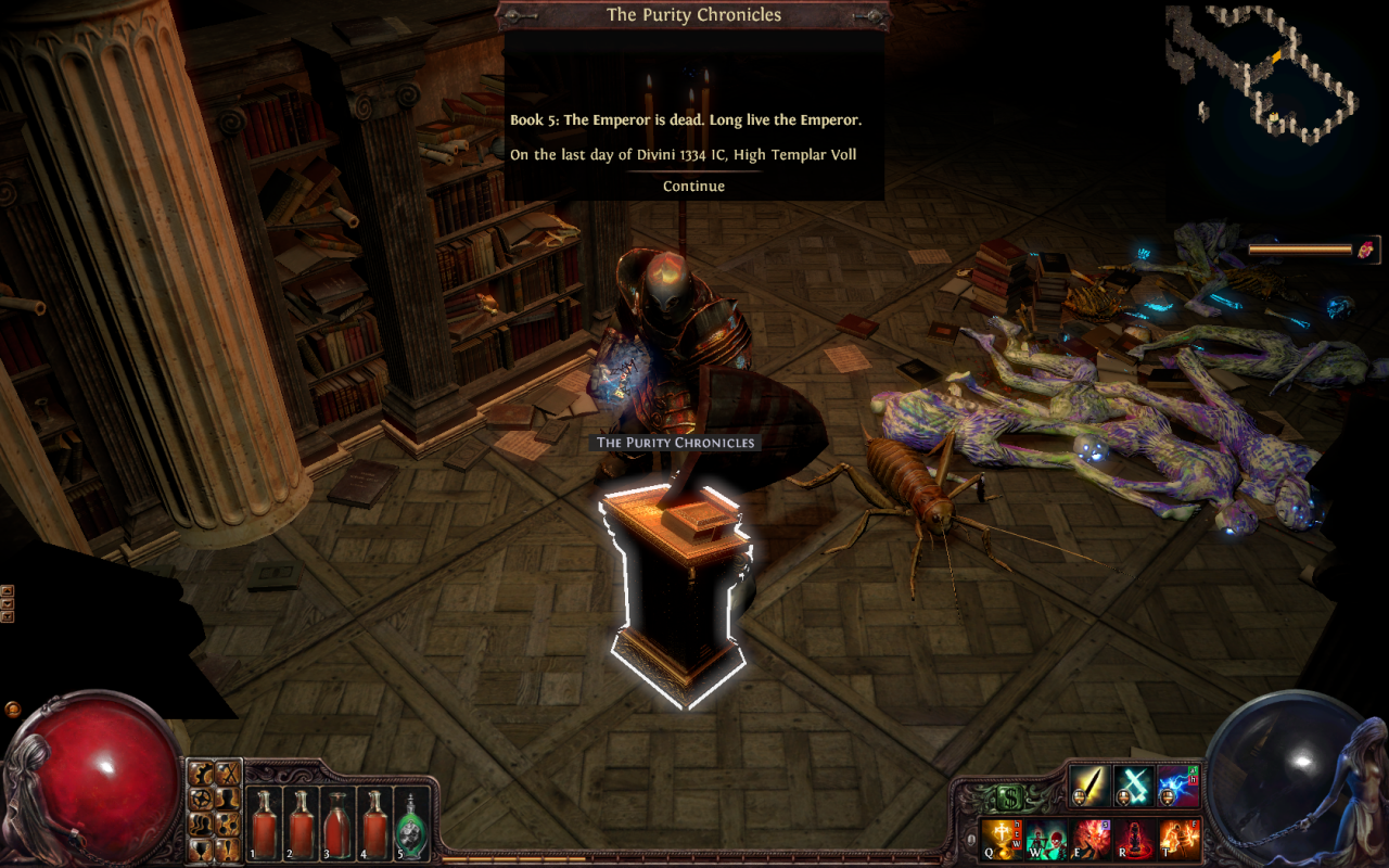[31/10/2013] Path of Exile im Test: Die Story ist recht dünn erzählt und es gibt nur wenige Hintergrundinformationen zur Spielwelt zu entdecken.
