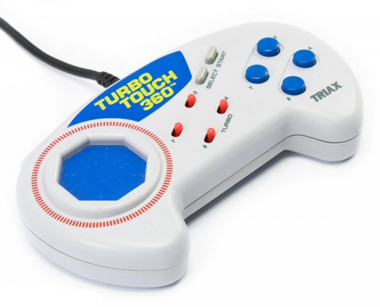 [31/10/2013] Der Turbo Touch 360 ersetzte das übliche D-Pad bei Videospiel-Controllern mit einem berührungsempfindlichen Touch-Pad wie wir es heute von Notebooks kennen. Beim Spielen erwies sich das allerdings als äußerst unkomfortabel, da man den Daumen nicht richtig ablegen konnte.
