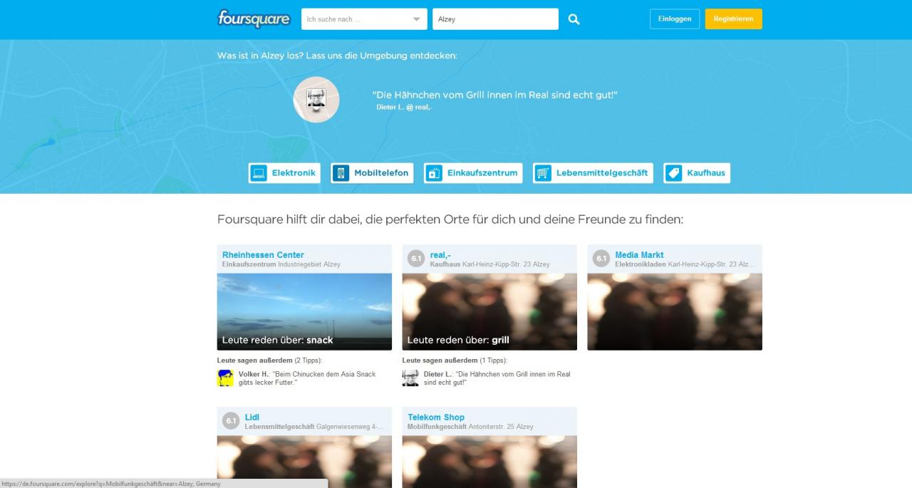 [31/10/2013] Level-Phase: Das soziale Netzwerk Foursquare beinhaltet eine Menge Inhalte, die wir aus Spielen kennen. Wer sich oft genug an einem Ort einloggt, der steigt im Rang auf oder schaltet Belohnungen frei.