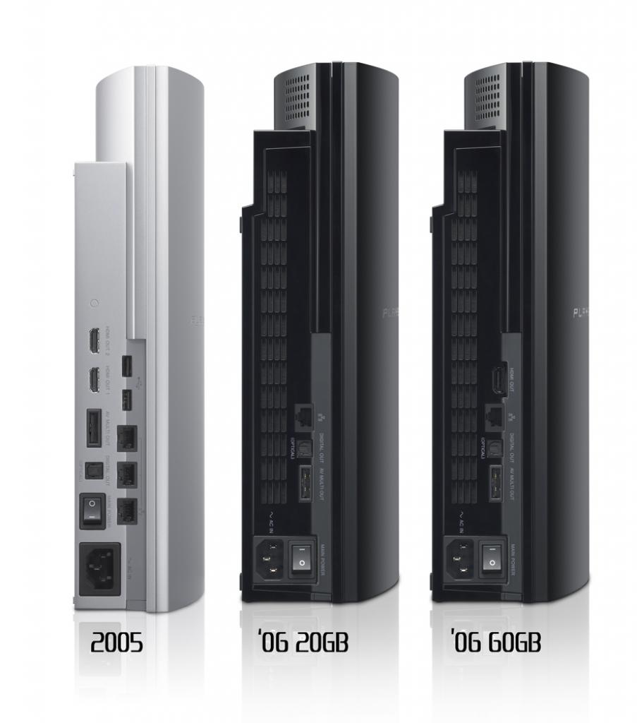 [12/11/2013] Das 2005 vorgestellte Modell hatte deutlich mehr Anschlüsse als die Konsolen, die Sony ein Jahr darauf zeigte.