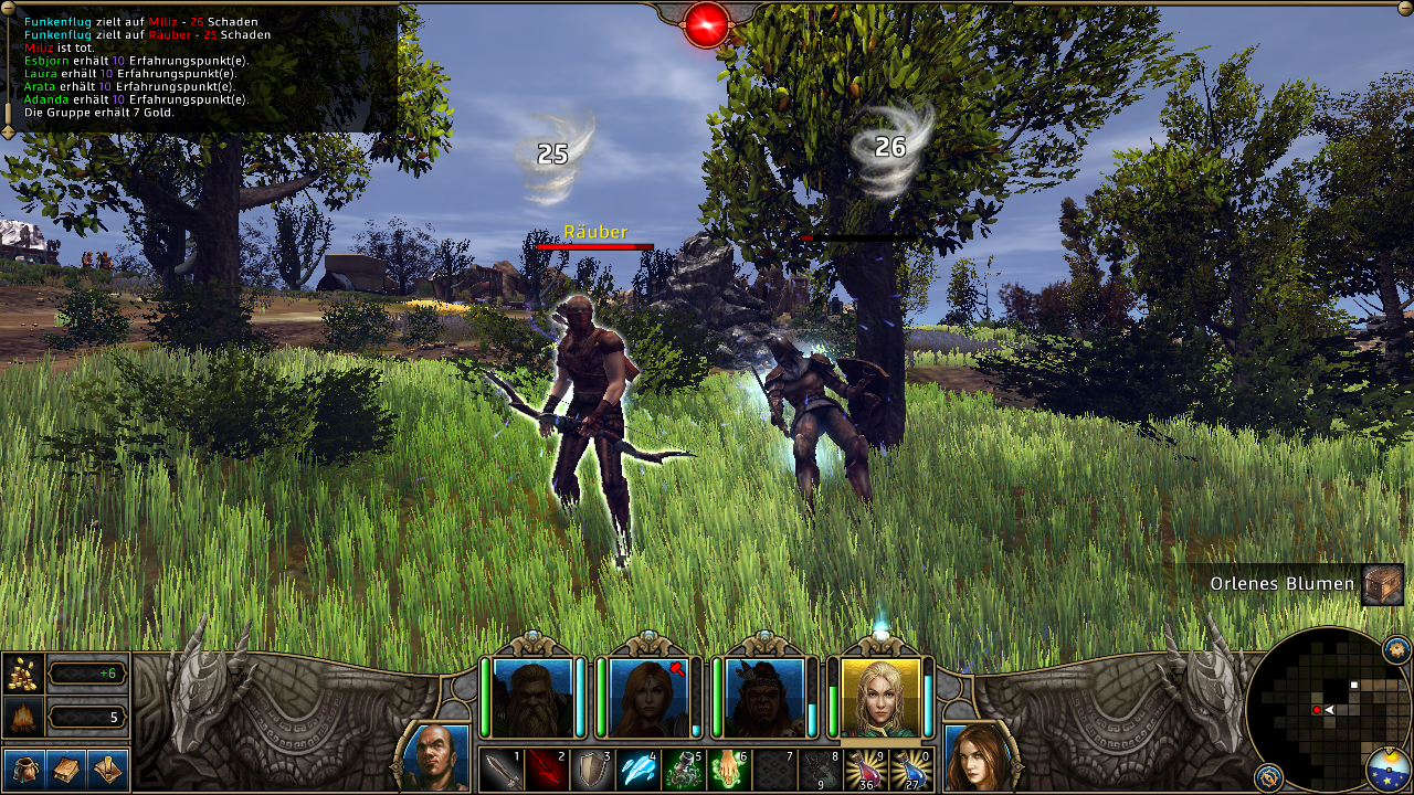 [29/11/2013] Might & Magic X: Legacy im Early-Access-Check (V.1.2.2)Unterwegs treffen wir immer wieder auf Banditen.