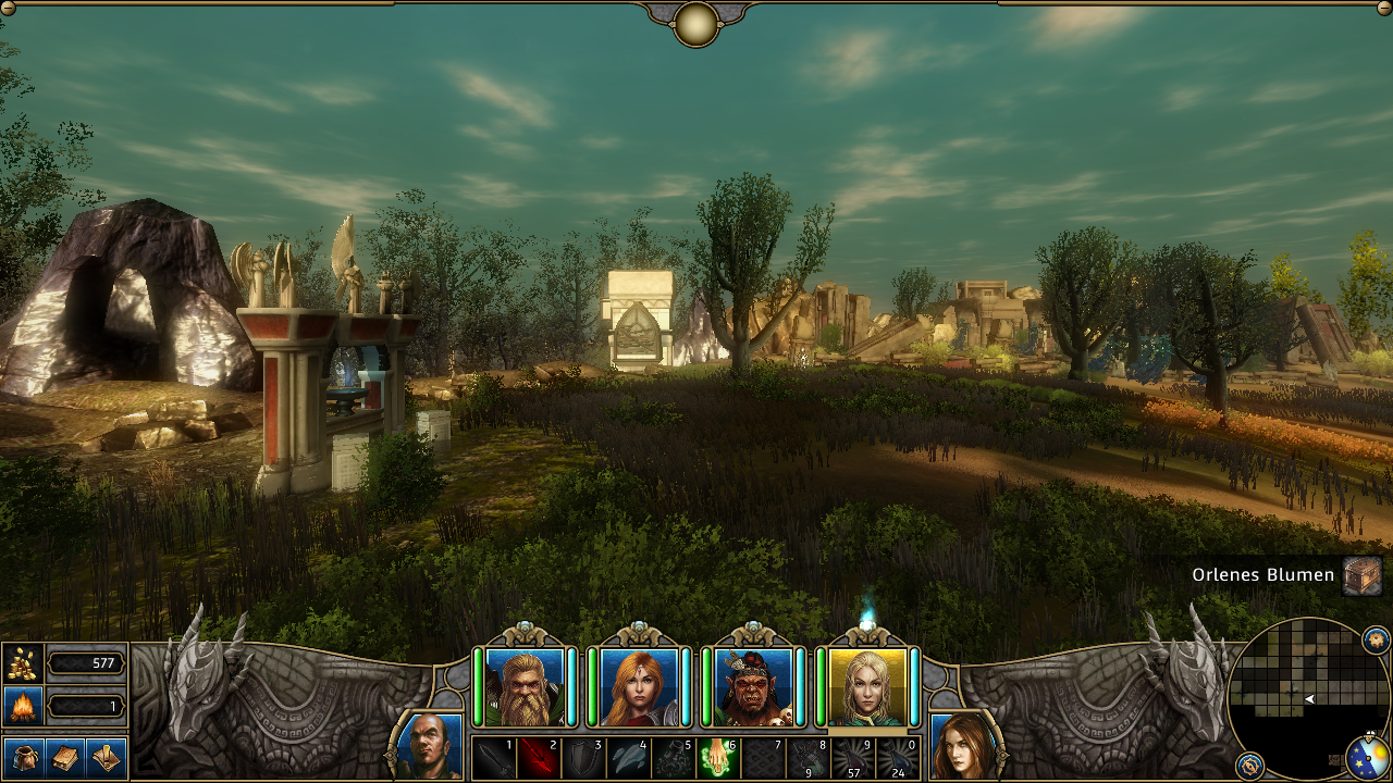 [29/11/2013] Might & Magic X: Legacy im Early-Access-Check (V.1.2.2)Das Außenareal bietet zwar keine Top-Grafik, passt aber gut zum Retro-Stil des Spiels.