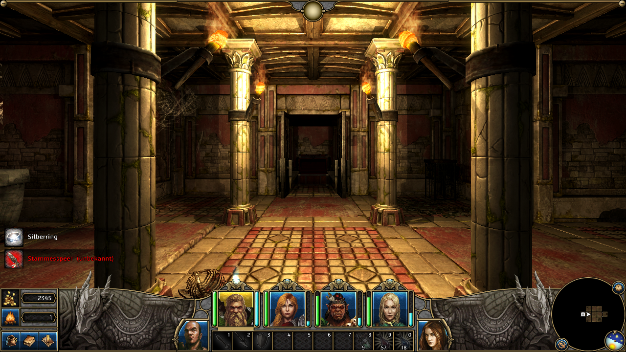 [29/11/2013] Might & Magic X: Legacy im Early-Access-Check (V.1.2.2)Hin und wieder muss man ein Rätsel lösen, wie etwa hier, wo wir die Fackeln richtig anordnen müssen.
