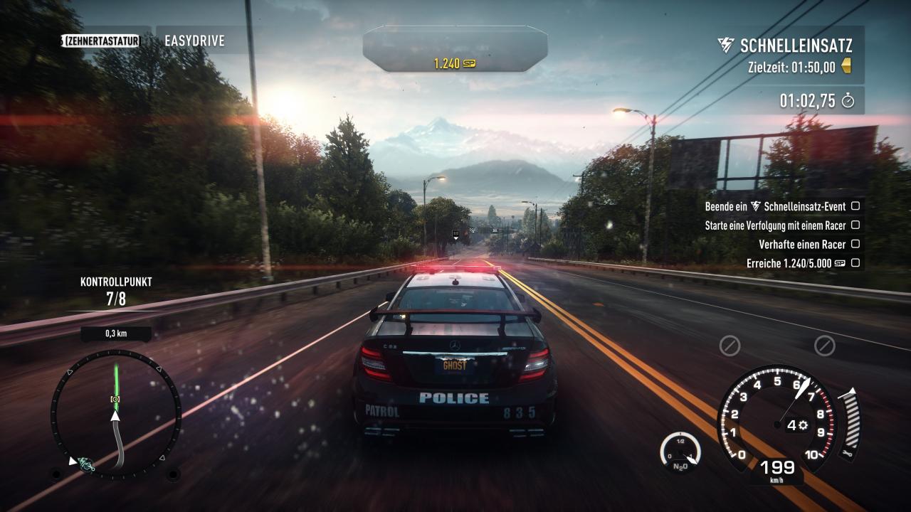 [18/11/2013] Need for Speed: Rivals dürfte in erster Linie PC-Fans enttäuscht haben. Setzt uns Electronic Arts hier doch einen Next-Gen-Titel vor, der auf heimischen Spielerechnern mit gerade einmal 30 Bildern pro Sekunde dargestellt wird. Ein No-Go und für die Next-Gen-Konsolen hätten wir uns in dieser Hinsicht auch mehr erwartet.